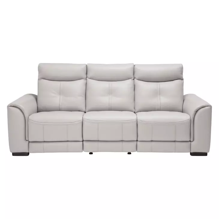 Mia Bella Light Grey Power Reclining 90" Sofa