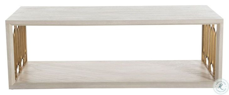 Ainsworth Cerused White Coffee Table