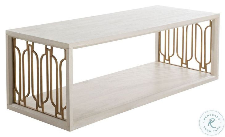 Ainsworth Cerused White Coffee Table