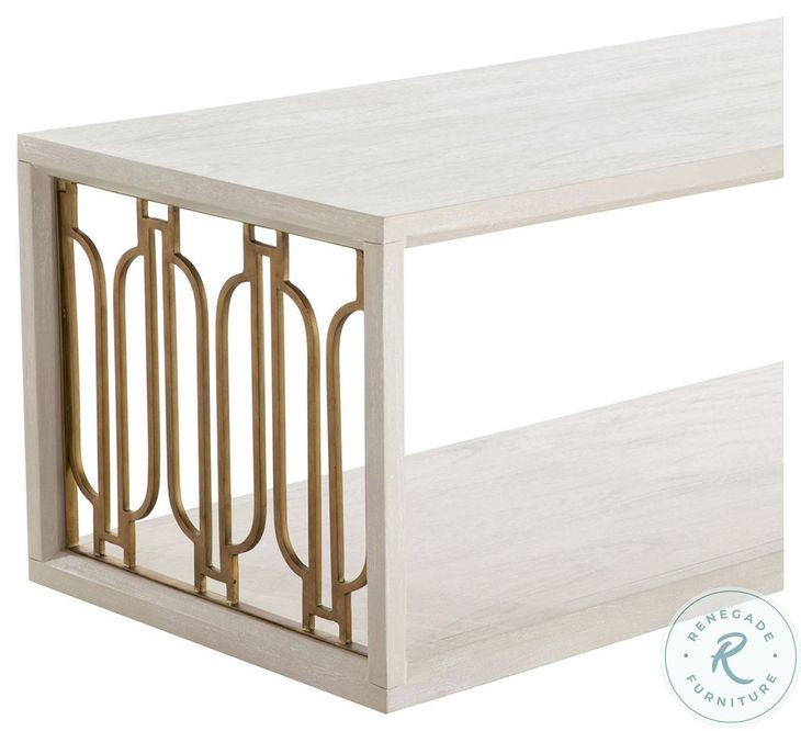 Ainsworth Cerused White Coffee Table