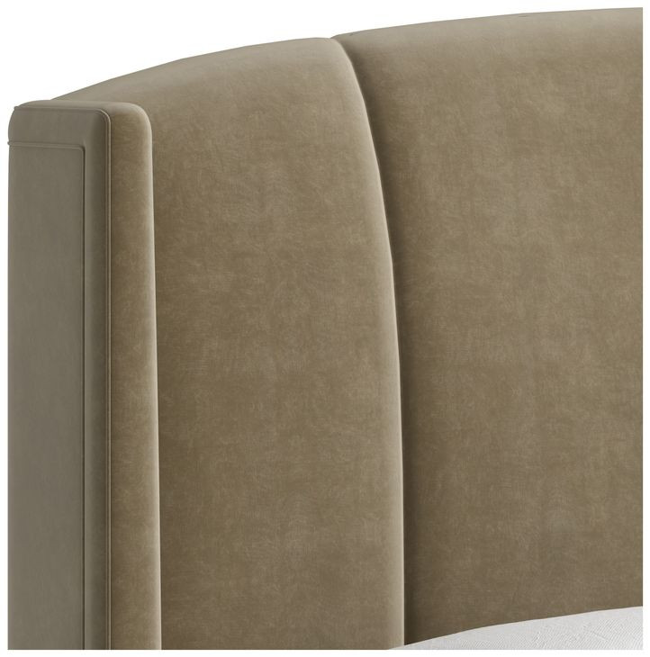 Harbor Camel Queen Upholstered Panel Bed