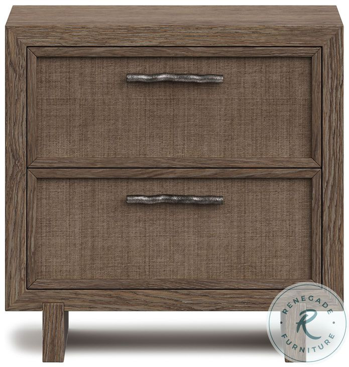 Casa Paros Playa 2 Drawer Nightstand with USB Charging