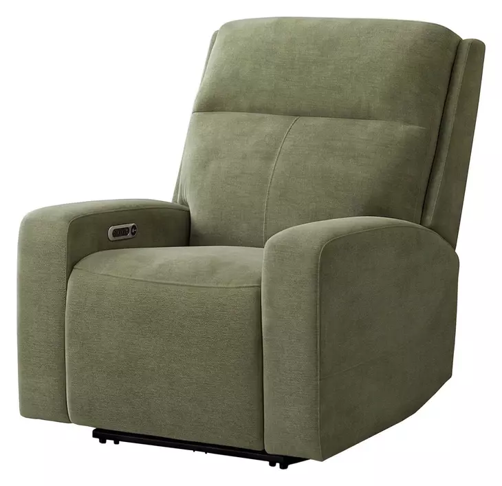 Traxton Jasper Moss Zero Gravity Triple Power Reclining Living Room Set with USB Charging