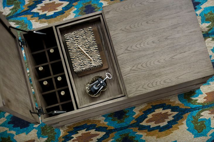 Crawford Medium Stain Rectangular Lift Top Cocktail Table