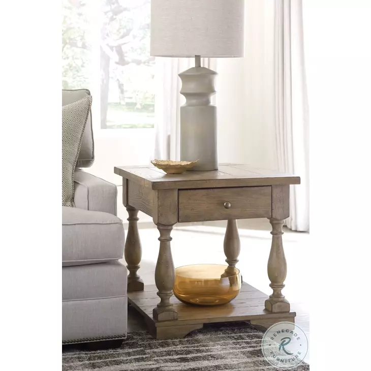 Donelson Vintage Natural Rectangular Occasional Table Set