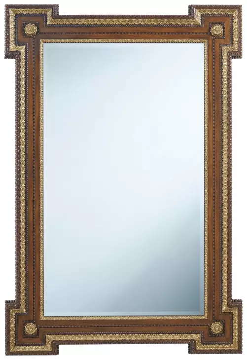 Althorp Heirloom and Italian Gold Rectangular Harlestone Mirror