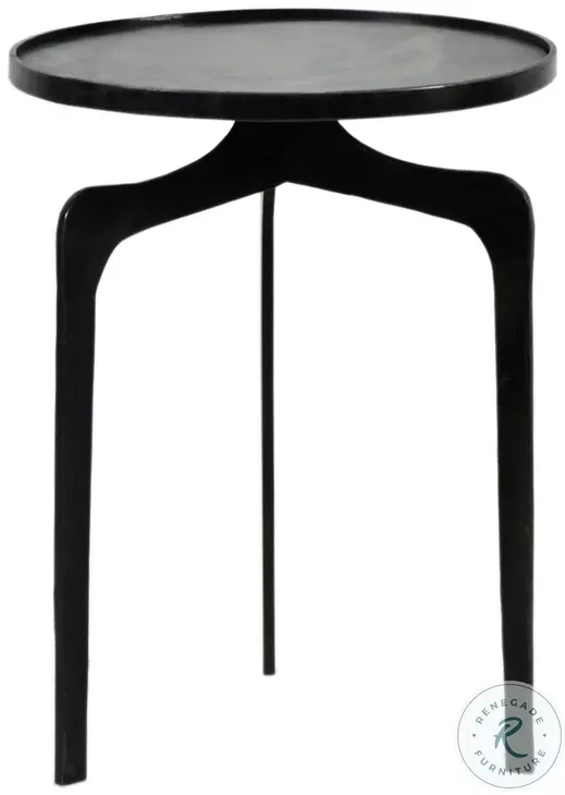 Tawnto Antique Black Side Table