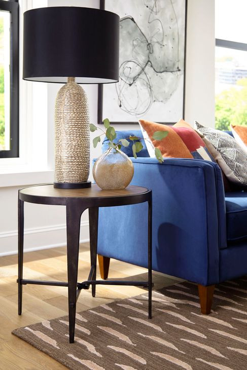 Olmsted Medium Stain Round End Table