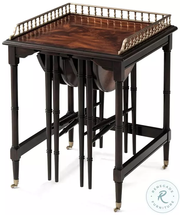 Ingenious Camden Walnut 20" Square Nesting Table