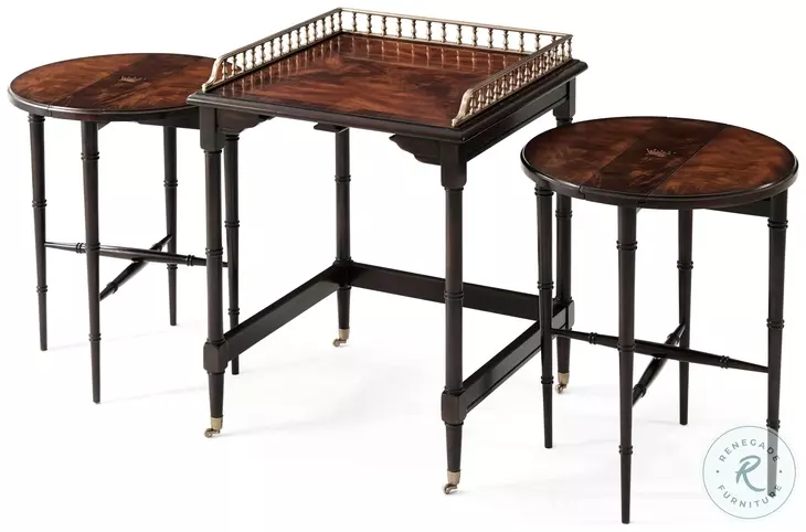 Ingenious Camden Walnut 20" Square Nesting Table