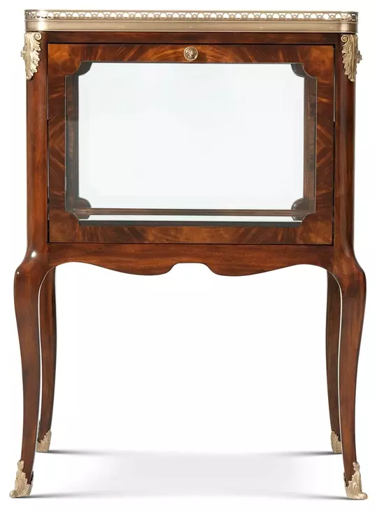 Althorp Ramsey Mahogany Rectangular Pierced Vitrine Side Table