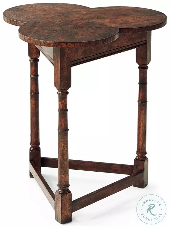 Althorp Oak Clover 25" Accent Table