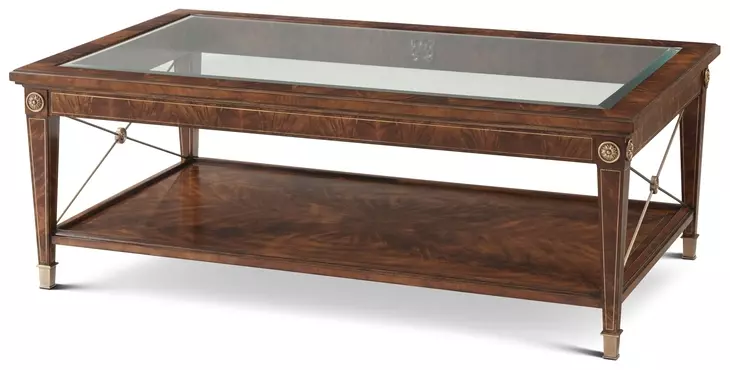 Althorp Rectangular Glass Top Cocktail Table