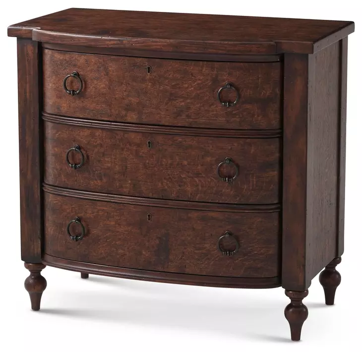 Althorp Victory Oak Brown 3 Drawer Naseby Nightstand