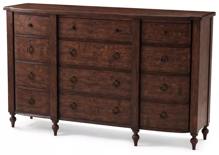 Althorp Victory Oak Brown 9 Drawer Naseby Dresser