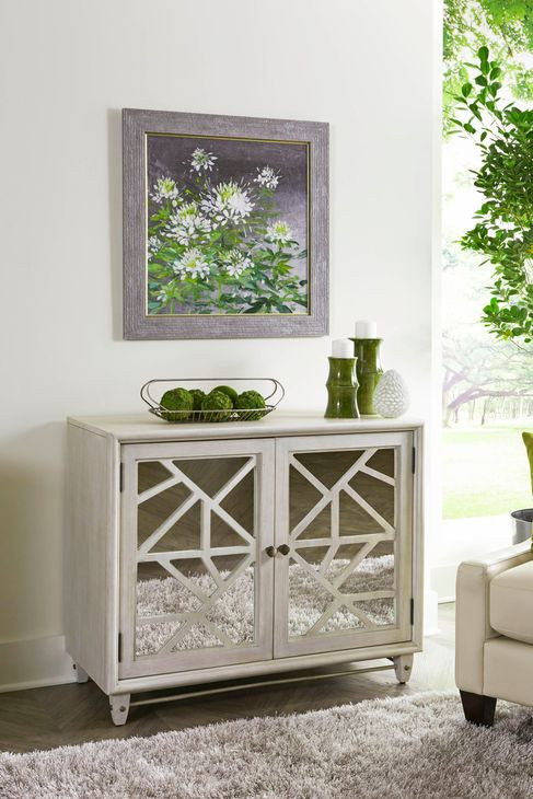 Hidden Treasures Cream 2 Door Accent Cabinet