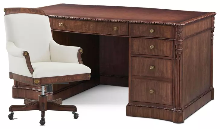 Althorp Heirloom 64" Bingham Executive Home Office Set
