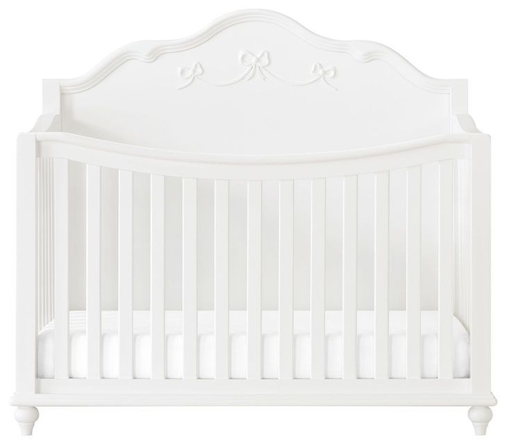 Annie White Convertible Crib with Guardrails
