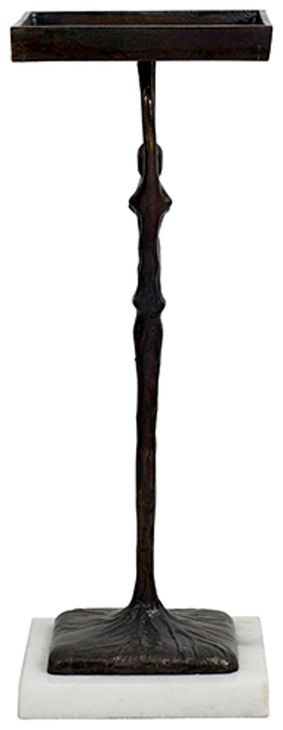 Alexa Black and White Square Cigar Table