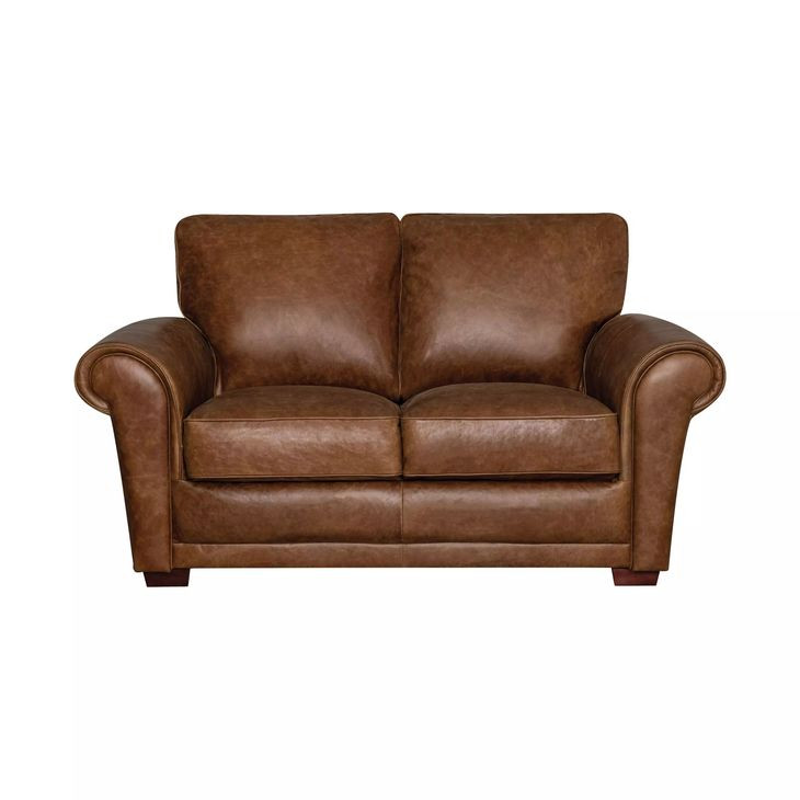 Maverick Cinnamon 67" Top Grain Leather Loveseat