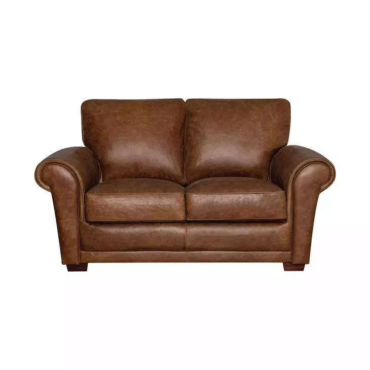 Maverick Cinnamon 67" Top Grain Leather Loveseat