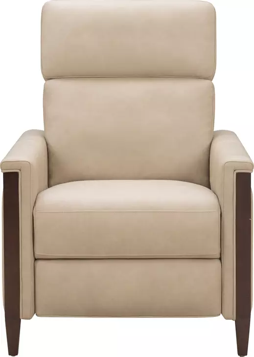 Alice Cashmere Stone Leather Zero Gravity Power Recliner with Power Headrest and USB Charging