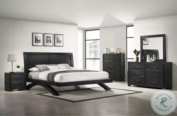 Kenn Black 6 Drawer Dresser