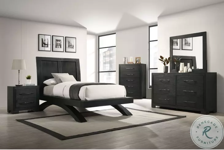 Kenn Black Twin Platform Bed
