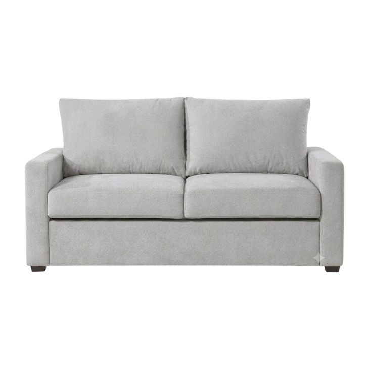 Dena Light Grey 71" Upholstered Sleeper Sofa