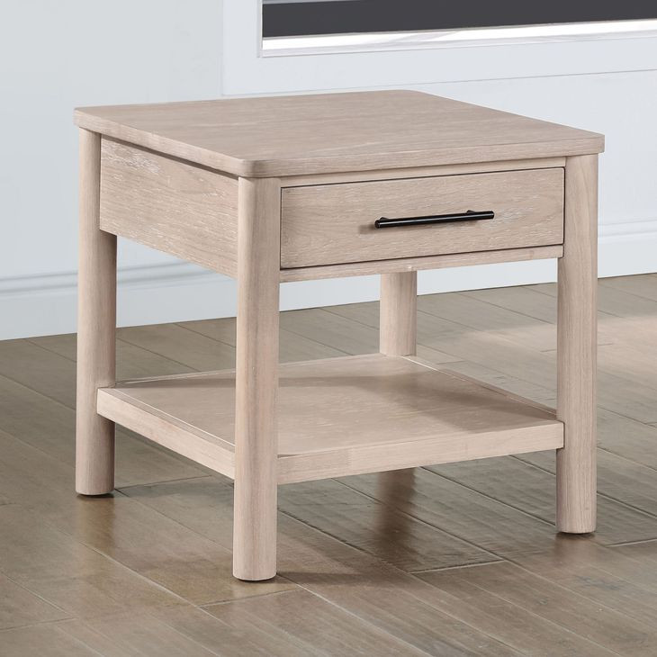 Gabby Light Brown Square End Table
