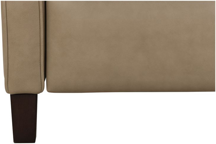Amber Cashmere Stone Leather Push Thru The Arms Recliner