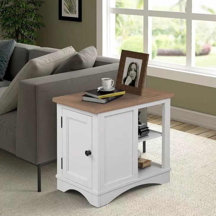 Nantucket Cotton Chairside End Table