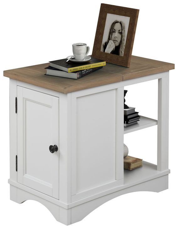 Americana Modern Cotton Chairside End Table