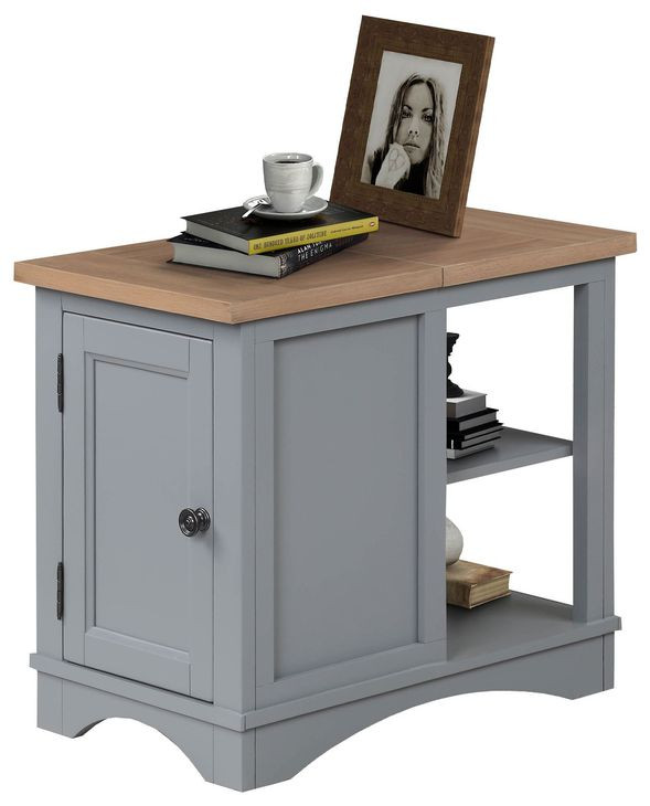 Americana Modern Dove Chairside End Table