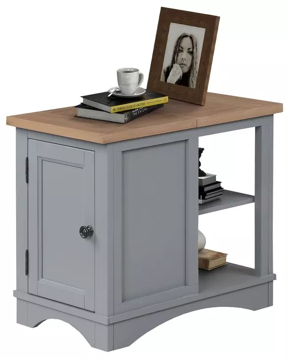 Americana Modern Dove Chairside End Table