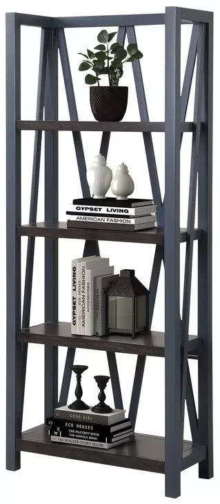 Nantucket Denim Etagere Bookcase