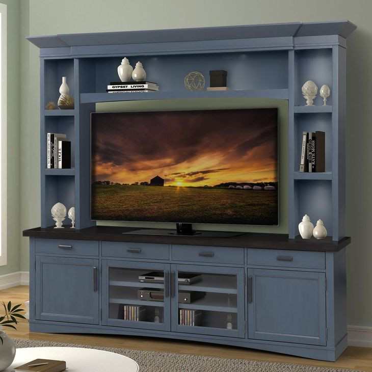 Americana Modern Denim Entertainment Center