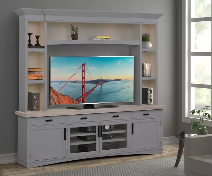 Americana Modern Dove Entertainment Center