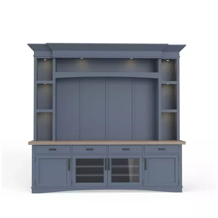 Americana Modern Denim Entertainment Wall