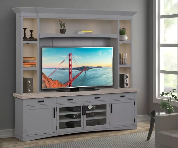 Americana Modern Dove Entertainment Wall