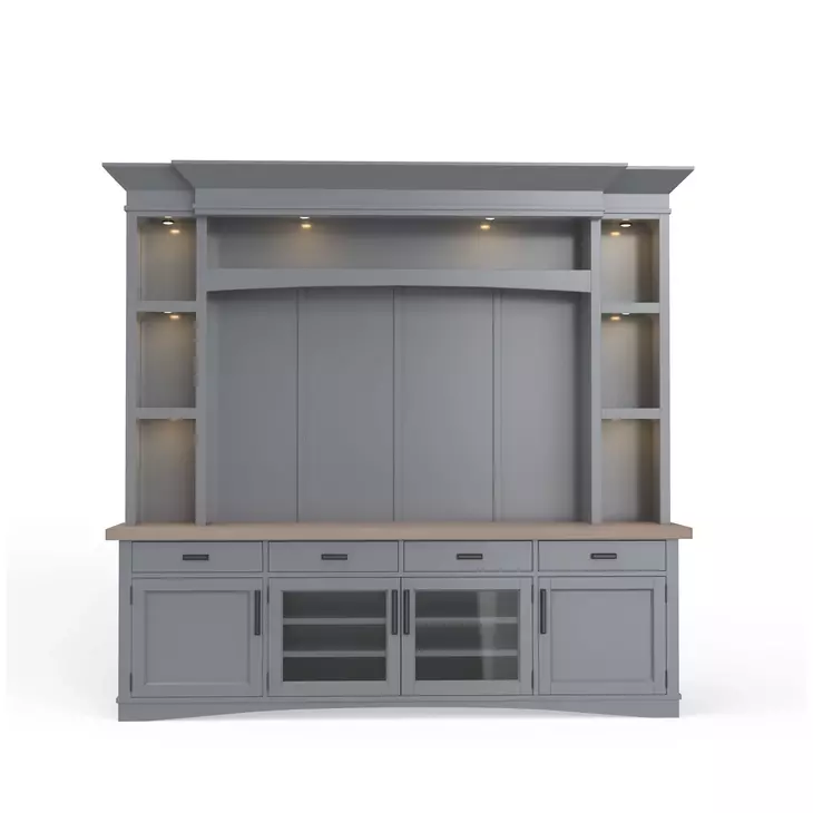 Americana Modern Dove Entertainment Wall