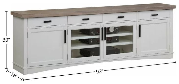 Americana Modern Cotton 92" TV Console