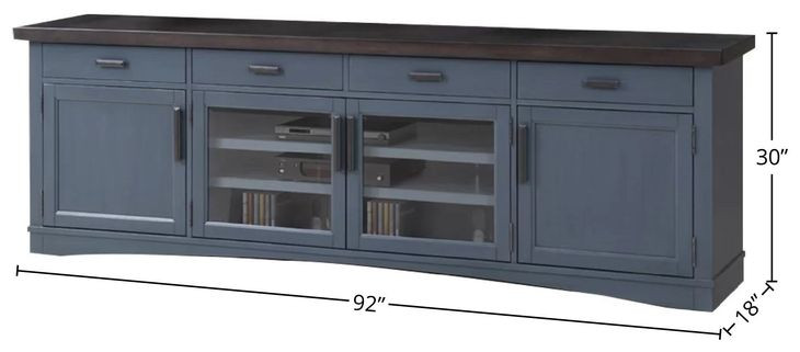 Americana Modern Denim 92" TV Console