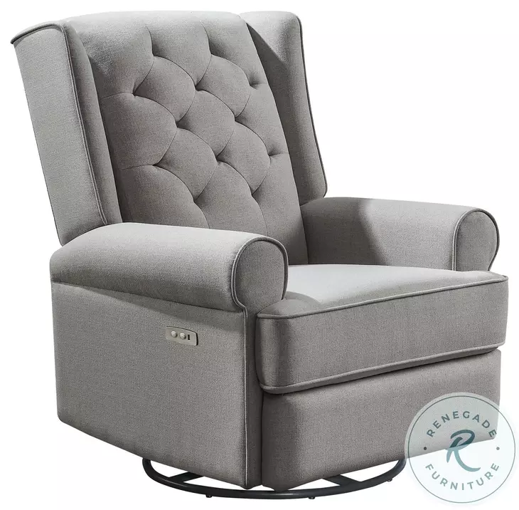 Amelia Charcoal Power Glider Recliner