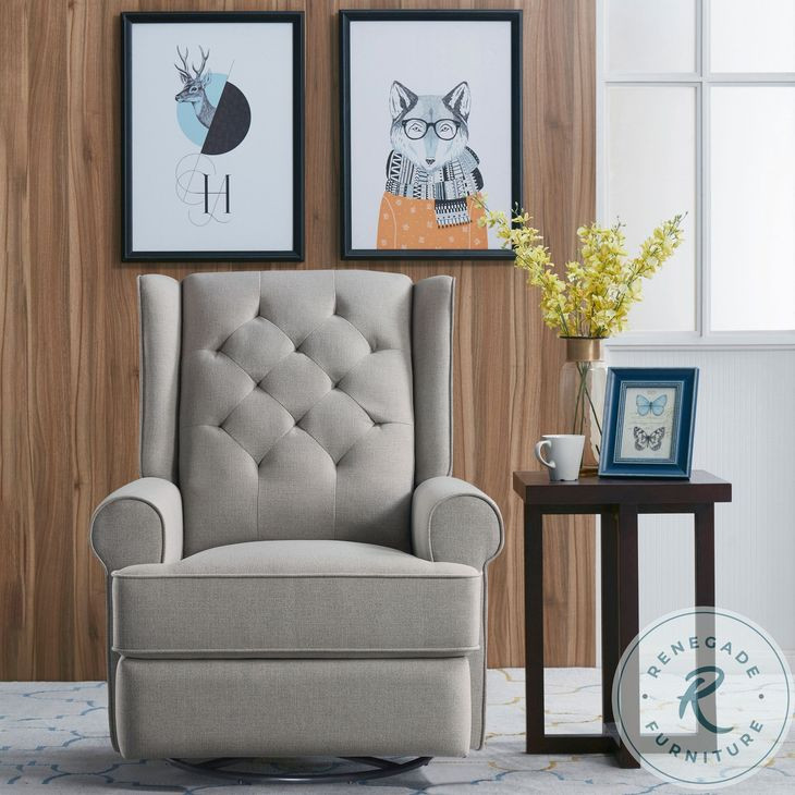 Amelia Charcoal Power Glider Recliner