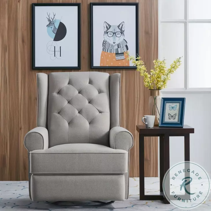 Amelia Charcoal Power Glider Recliner