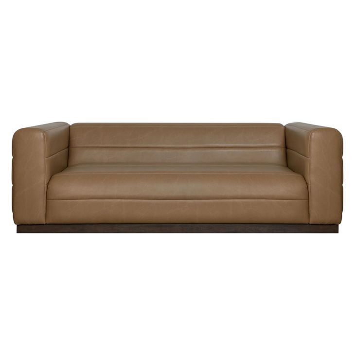 Brea Brown Performance Fabric 91" Sofa