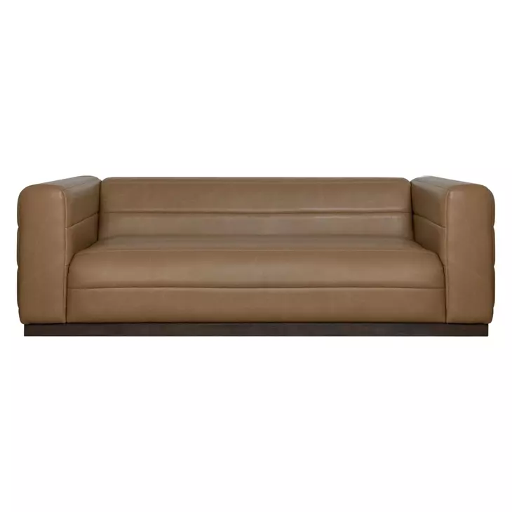 Brea Brown Performance Fabric 91" Sofa