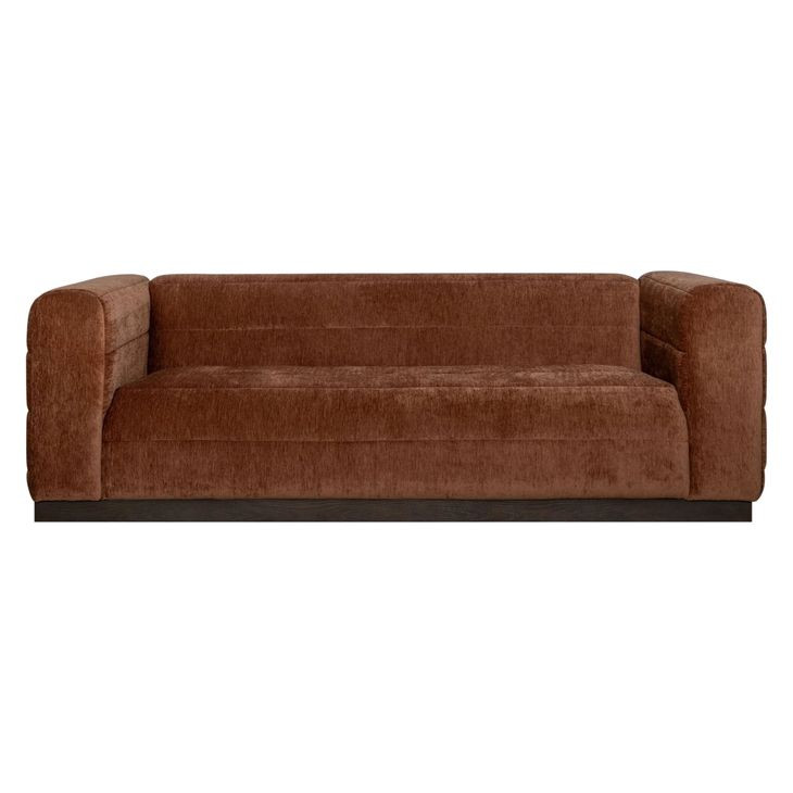 Brea Brown Performance Fabric 91" Sofa