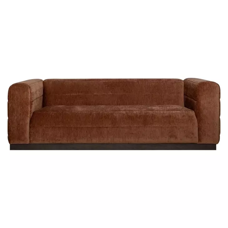 Brea Brown Performance Fabric 91" Sofa